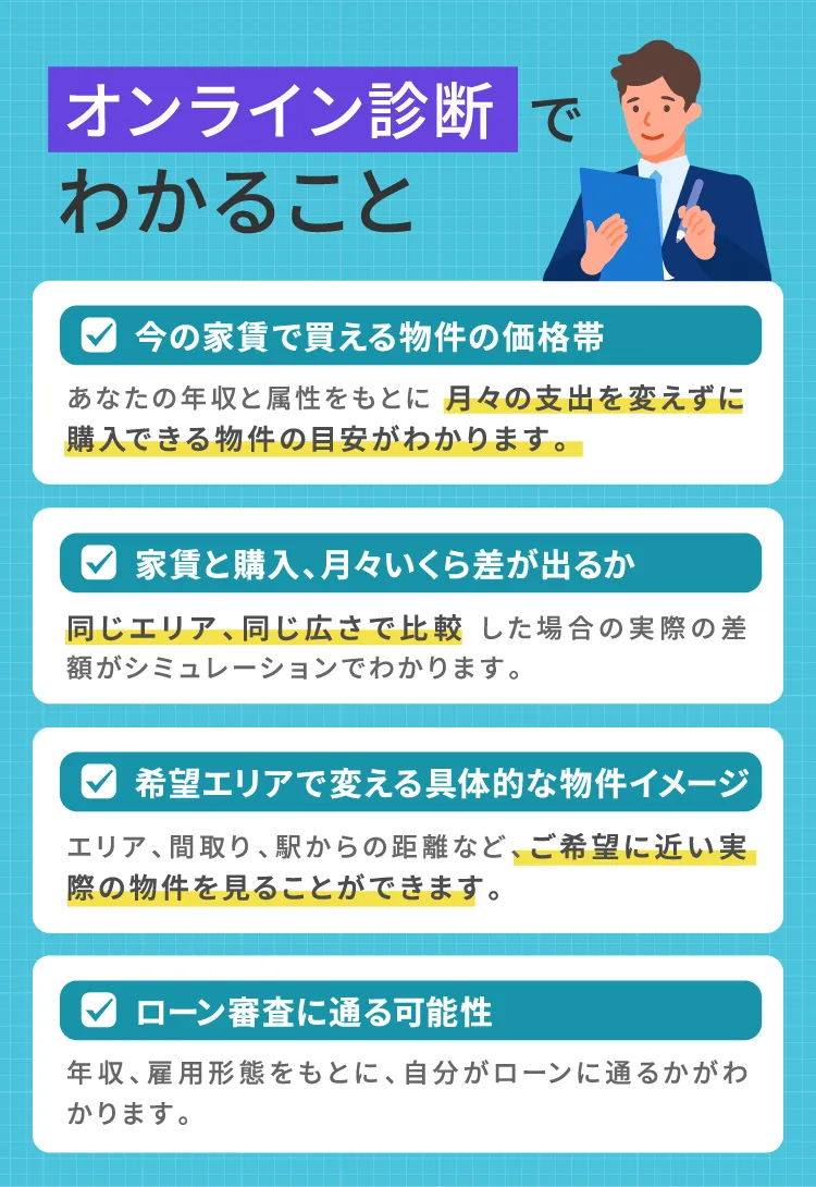 オンライン診断でわかること